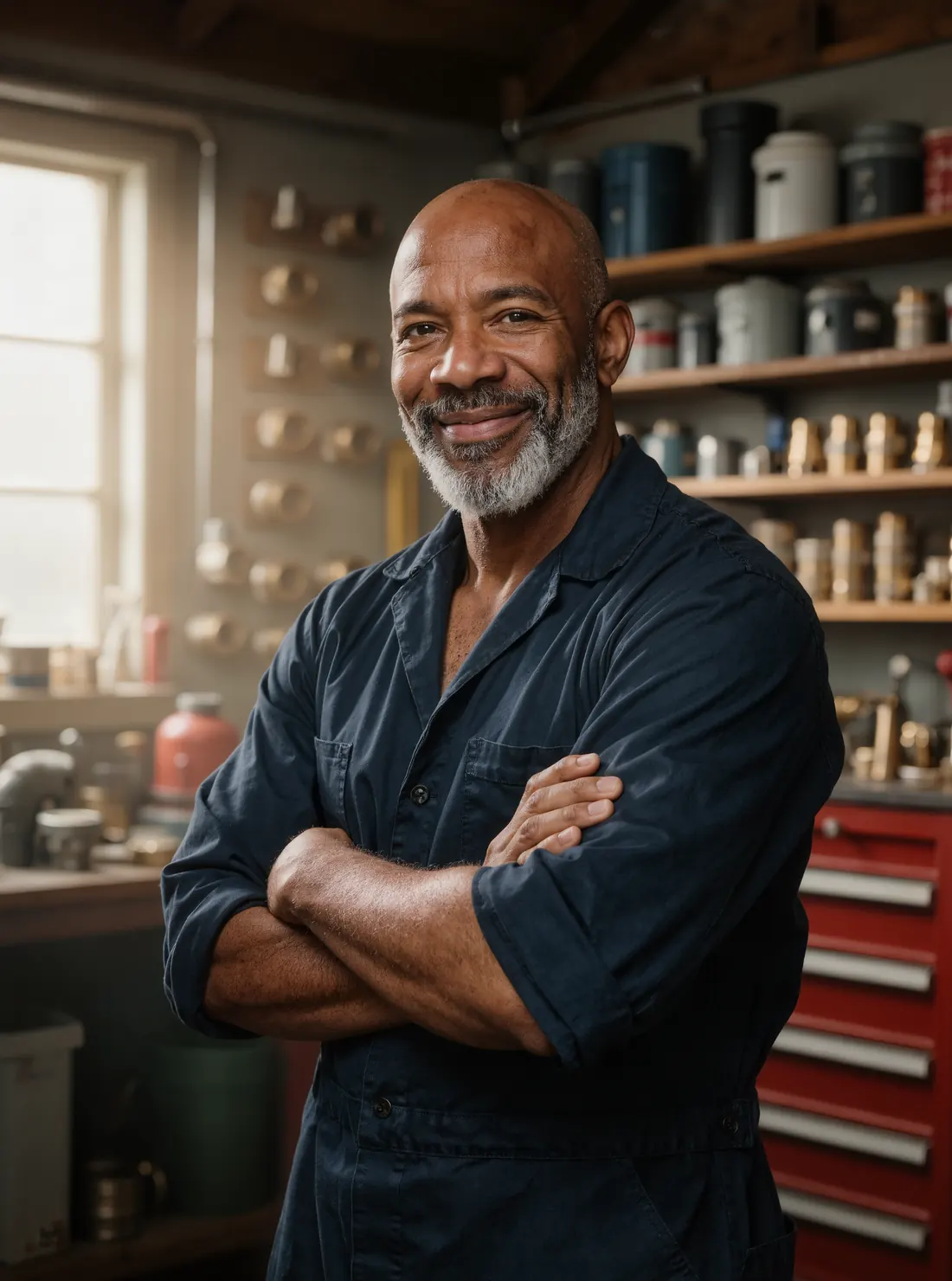 Darnell Hayes, founder of Keelhouse, in his workshop